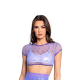 ASTRO SEQUIN CAP SLEEVE TOP (Colors: Lavender/Lime) “CRR x J.Valentine”