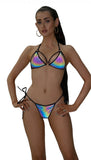 6701 - 2PC Reflective Bikini Tie Set
