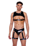 6507 - Men’s Gothic Pride Cropped Vinyl Top