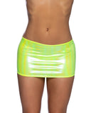 6645 - Metallic Iridescent Skirt (Pink, White or Lime)