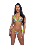 6654 - 2PC Metallic Foil Bikini Set