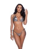 6663 - 2PC Iridescent Snake Print Bikini Set