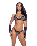 6678 - 2PC Fully Bedazzled Rhinestone Bikini Set