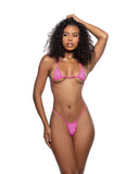 6740 - 2PC Full Rhinestone Spandex Bikini/ Dancer Set (4 Colors)