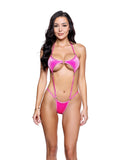 6743 - Holo Dot Velvet 1PC with Rings (Multiple Colors)