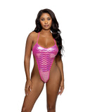 6754 - Shimmer String-Back Dancewear /Swimwear Bodysuit (3 Colors)
