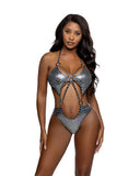 6762 - Iridescent Snake 5-Ring Dancewear Bodysuit (S-L)