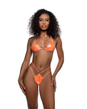 6776 - 2PC Iridescent Foil Ring Bikini Set (5 Colors)