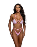 6779 - 2PC Sequin Strappy Ring Bikini /Dancer Set (3 Colors)