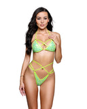 6779 - 2PC Sequin Strappy Ring Bikini /Dancer Set (3 Colors)