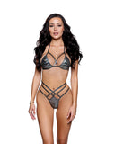 6780 - 2PC Holographic Weave Bikini /Dancer Set (2 Colors)