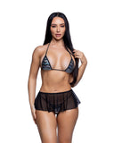 6792 - Mesh Flutter Skirt (6 Colors; S-L)