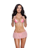 6792 - Mesh Flutter Skirt (6 Colors; S-L)