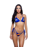 6804 - 2PC Racer Print Tie-Side Bikini/Dancer Set