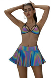 6701 - 2PC Reflective Bikini Tie Set