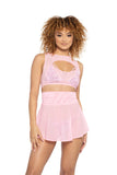 FF335 - Mesh Keyhole Top (Pink, Black , Lavender or White)