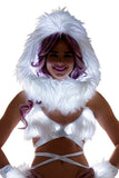 FF430 - Faux fur Light-Up Infinity Hood