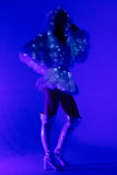 LMT.EDT. LED LIGHT UP LUREX SHAG JACKET HOLIDAY COLLECTION *CRR X J.VALENTINE*