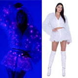 LMT.EDT. LED LIGHT UP LUREX SHAG JACKET HOLIDAY COLLECTION *CRR X J.VALENTINE*