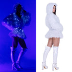 LMT.EDT. LED LIGHT UP LUREX SHAG JACKET HOLIDAY COLLECTION *CRR X J.VALENTINE*