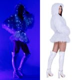 LMT.EDT. LED LIGHT UP LUREX SHAG JACKET HOLIDAY COLLECTION *CRR X J.VALENTINE*