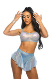 JR168 - Mesh/Fishnet Tank Top (Lime, Black, Pink, Blue, White)