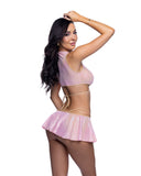 JR263 - Pink Heart Wrap Top & Skirt Set *CRR x J.Valentine*