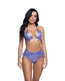 JR286 - Lace-up Top & High-Waist Rave/Swim Short Set (3 Colors; S-XL) *CRR x J.Valentine*