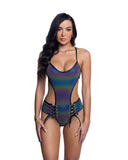 JR288 - Reflective Lace-up Bodysuit *CRR x J.Valentine* (S-XL)
