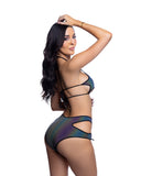 JR289 - Reflective Star Top & Lace-up Short *CRR x J.Valentine*