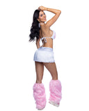 JR302 - (Pink or White) Faux Fur Heart Skirt & Top Set *CRR x J.Valentine)