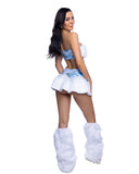 JR303 - Faux Fur Skirt & Bandeau Top (2 Colors) *CRR x J.Valentine*