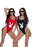 PBS107 - Playboy Bunny Icon 1-PC Swimsuit (Black or Red)