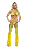 Stretch Lace 3Pc Bikini & Chaps Set *CRR x J.Valentine*