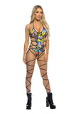 Lace-Up Leg-Wrap Bodysuit (Butterfly or Blue Mushroom) *CRR x J.Valentine*