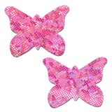 Pink Holographic Butterly PASTEASE