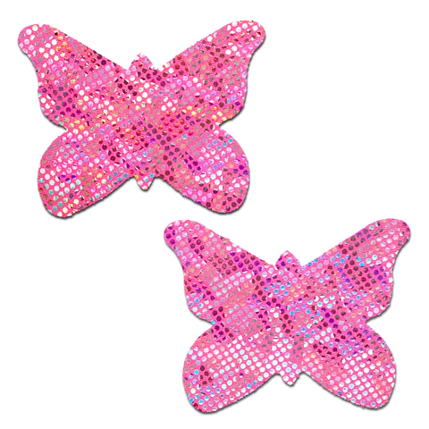 Pink Holographic Butterly PASTEASE