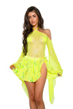 JR181 - Sequin Wrap Skirt (Lime or Lavender)