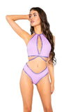 Lavender Wrap Halter and Short Set *CRR x J.Valentine*