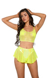 Mesh/Fishnet Flutter Short (Pink, White, Black, Blue, Lime) *CRR x J.Valentine*