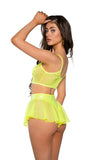 Mesh/Fishnet Flutter Short (Pink, White, Black, Blue, Lime) *CRR x J.Valentine*