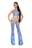 Butterfly or Blue Mushroom Mesh Wrap Halter *CRR x J.Valentine*