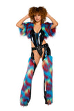 Holo PVC/Faux Fur Chaps *CRR x J.Valentine**