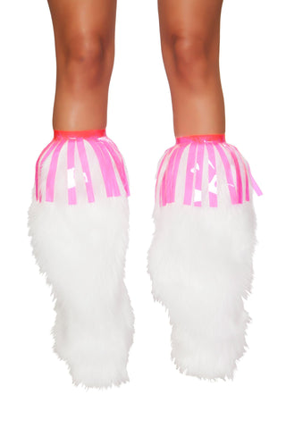 3242 - Pair of Vinyl Fringe Leg Wrap