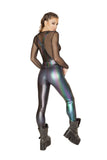 *RAINBOW BABE* Overall with Pocket and Buckle Detail (Color: Dark Rainbow)