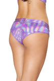 *LAVENDER LUXE* Mini Booty Shorts with Belt Loop and Buckle Front Detail (Color: Purple)