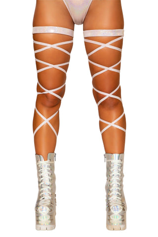 3671 - 100" Shimmer Leg Strap with Attached Garter