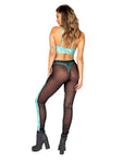 *HOLOGRAPHIC GLOW* Iridescent Keyhole Crop Top (Color: Light Green)