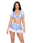 6244 - Ice Queen Sheer Butterfly Tie-Top