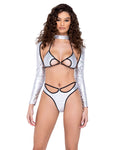 6280 - Ring Holographic Key Hole Triangle Tie-Top *PRE-ORDER!*